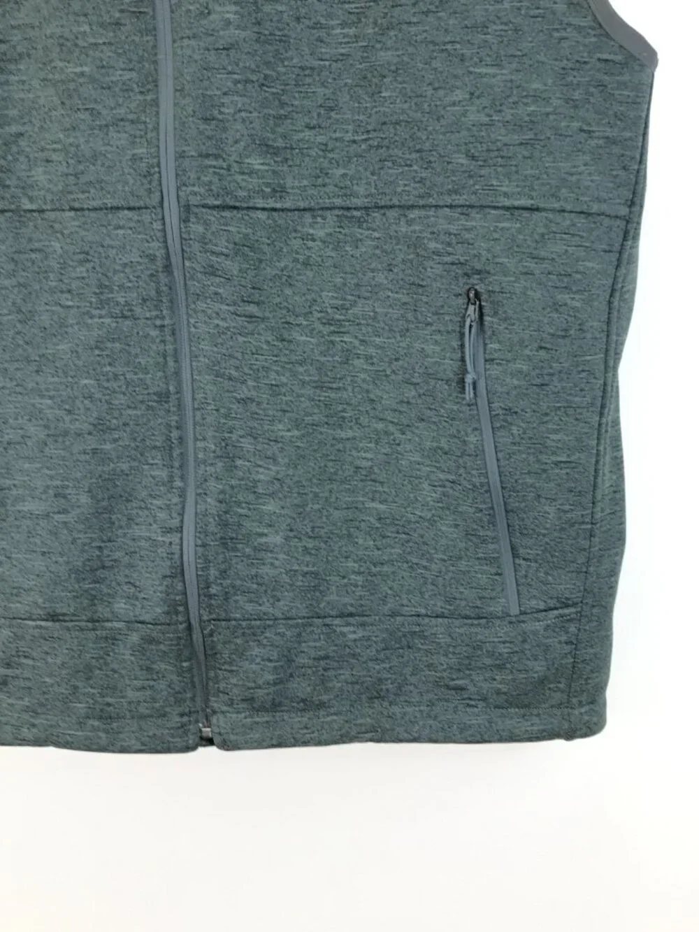The North Face Full Zip Vest Men's XL Gray Lined Pockets Winter Outdoor Workwear